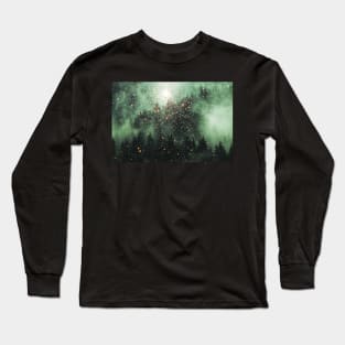 Forest of Lights Magical Christmas Forest Long Sleeve T-Shirt